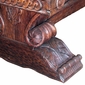 Massive Distressed Mesquite Carved Dining Table