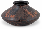 Mata Ortiz Blackened Buffalo Pot