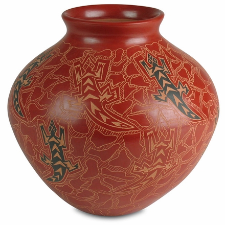 Mata Ortiz Mimbres Lizard Pot