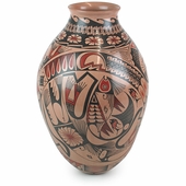 Mata Ortiz Pottery Sustenance of Life Vase