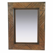 Medium Aged Tin Southwest Mirror