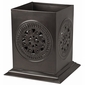 Medium Aged Tin Square Mexican Luminarias - Set of 2