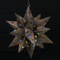 Medium Aged Tin Star Light with Marbles