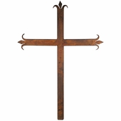 Medium Iron Fleur de Lis Cross