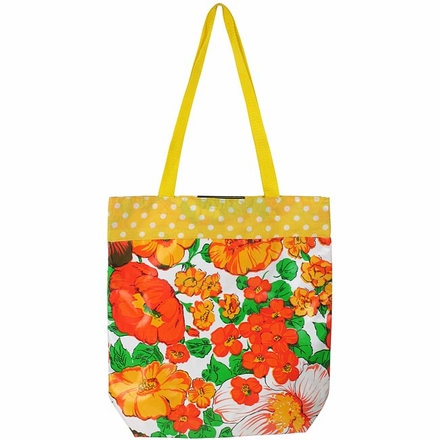 Medium Lined Oilcloth Bag