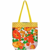 Medium Lined Oilcloth Bag
