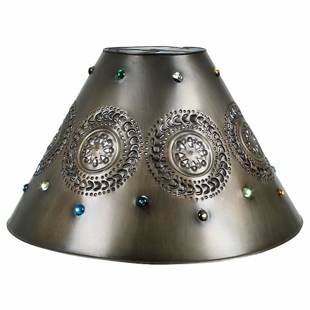 Medium Mexican Punched Tin Marble Lamp Shade