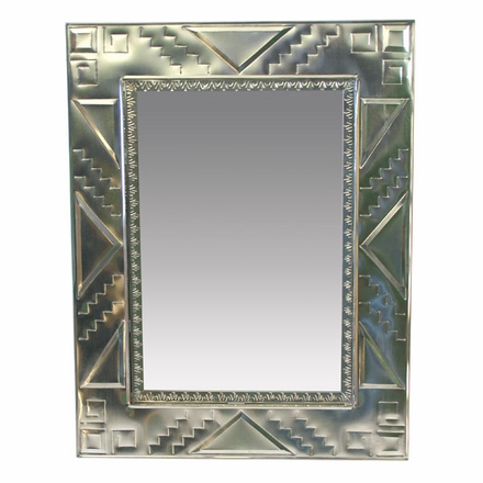 Medium Natural Tin Southwest Mirror