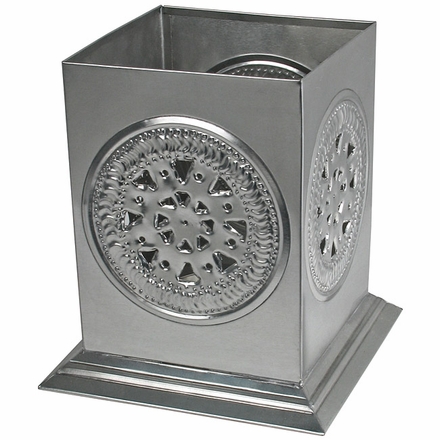 Medium Natural Tin Square Mexican Luminarias - Set of 2
