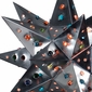 Medium Natural Tin Star Light with Colored Marbles
