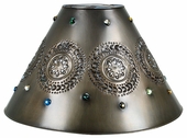 Medium Mexican Punched Tin Marble Lamp Shade