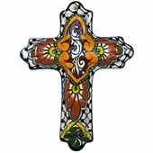 Medium Round Tip Talavera Cross