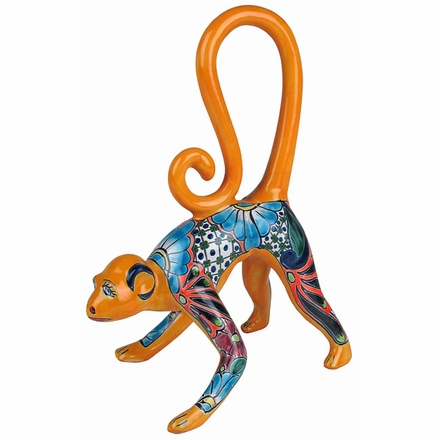 Medium Standing Talavera Monkey