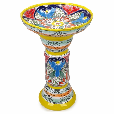 Medium Talavera Birdbath 16