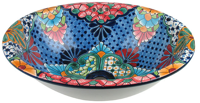 Medium Talavera Sink - Oval Drop-in Bathroom Sink