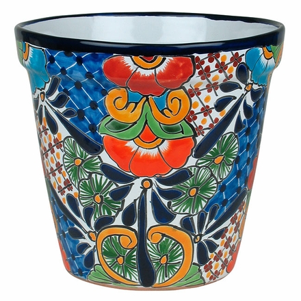 Medium Tapered Talavera Flower Pot