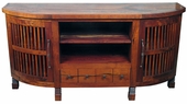 Mesquite Curved Entertainment Center