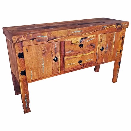 Mesquite Yugo Buffet with Turquoise Inlay