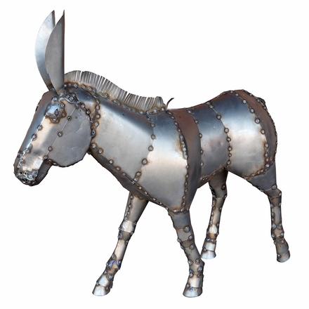 Metal Art Donkey Yard Sculpture - 36