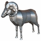 Metal Big Horn Sheep Sculpture - Medium - 38