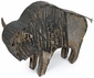 Metal Buffalo Yard Art