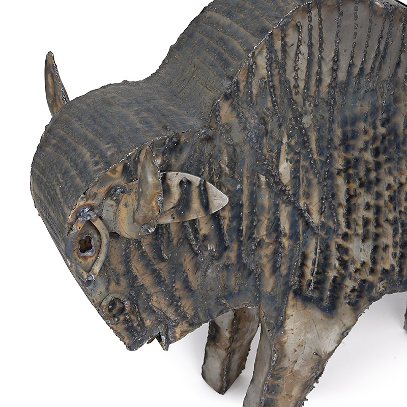 Metal Buffalo Yard Art