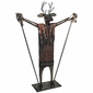 Metal Deer Dancer Yard Art Sculpture