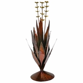 Metal Flowering Agave Yard Art Sculpture