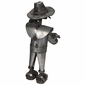 Metal Mariachi Yard Art Sculpture - Guitarist