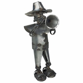 Metal Mariachi Yard Art Sculpture - Trumpeter