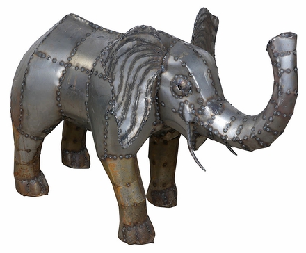 Metal Medium Elephant Sculpture - 49