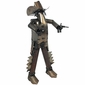 Metal Mexican Bandito with Guns Yard Art Sculpture