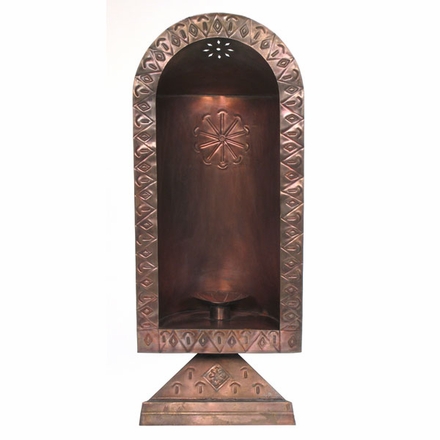Mexican Aged Tin Candle Nicho
