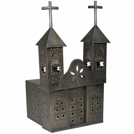 Mexican Aged Tin Church Luminaria