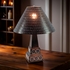Mexican Aged Tin & Talavera Table Lamp