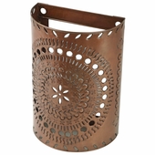 Mexican Aged Tin Wall Sconce Light Cover - Punched Tin