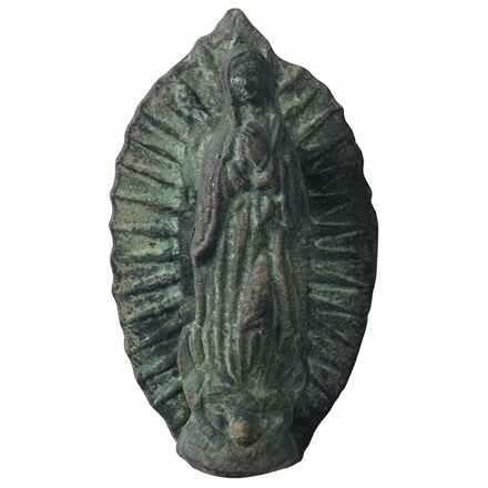 Mexican Bronze Virgin of Guadalupe Door Knocker