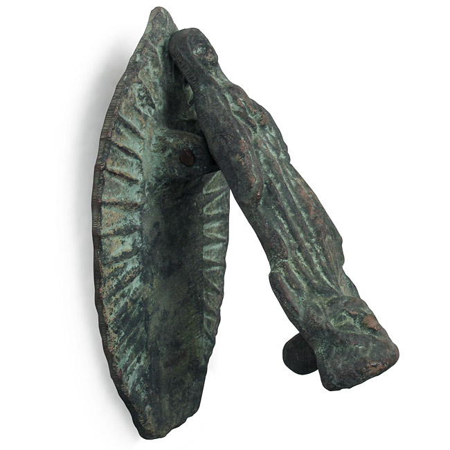 Mexican Bronze Virgin of Guadalupe Door Knocker