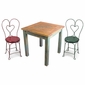 Mexican Cantina Table Set with 4 Ice Cream Parlor Chairs