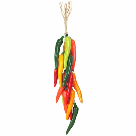 Mexican Ceramic Hungarote Chile Ristra - Multi-Color