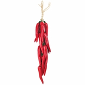 Mexican Ceramic Hungarote Chili Ristra - Red