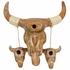 Mexican Clay Steer Skull with Hanging Skulls on Rope