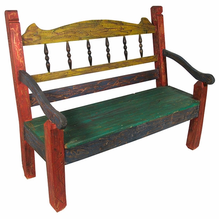 Mexican Country Bench - Spoked