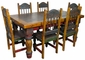 Mexican Country Style Painted Wood Dining Set - 4 Sizes
