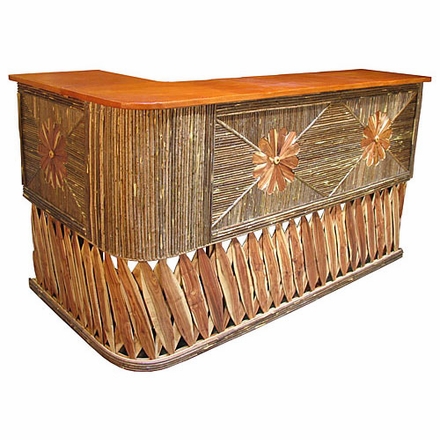 Mexican Equipale Bar L Shaped with Twig Front