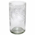 Mexican Etched Floral Highball Glasses - Clear - Set of 4