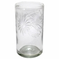 Mexican Etched Floral Highball Glasses - Clear - Set of 4