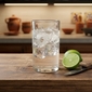 Mexican Etched Floral Highball Glasses - Clear - Set of 4