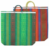 Assorted Large Fancy Weave Beach Bags - 2 Bags