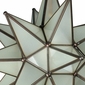 Mexican Frosted Glass Star Light 15